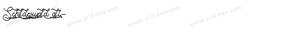 Schilderwald alt字体转换